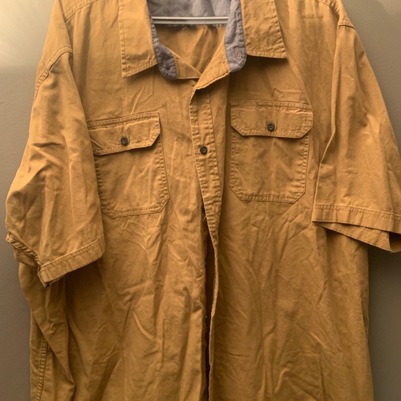 Wrangler Men’s Brown / Dark Tan Button Down Shirt - Picture 3 of 5